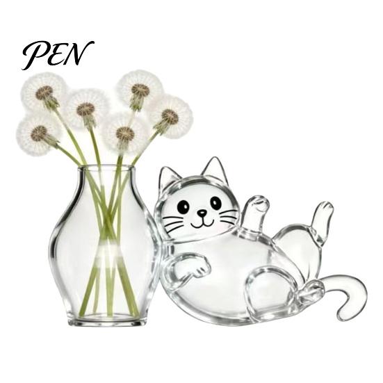 Cat Whisker Holder Whiskers Refrigerator Magnet, Transparent Furs Keepsake Vase Hair Storage Fridge Pet Memorial Decoration for Home, Kitchen