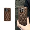 Luxury Down Ripple Case for iPhone 15 14 13 12 11 Pro Max 14 15 Plus All-inclusive Fall Protection Cover