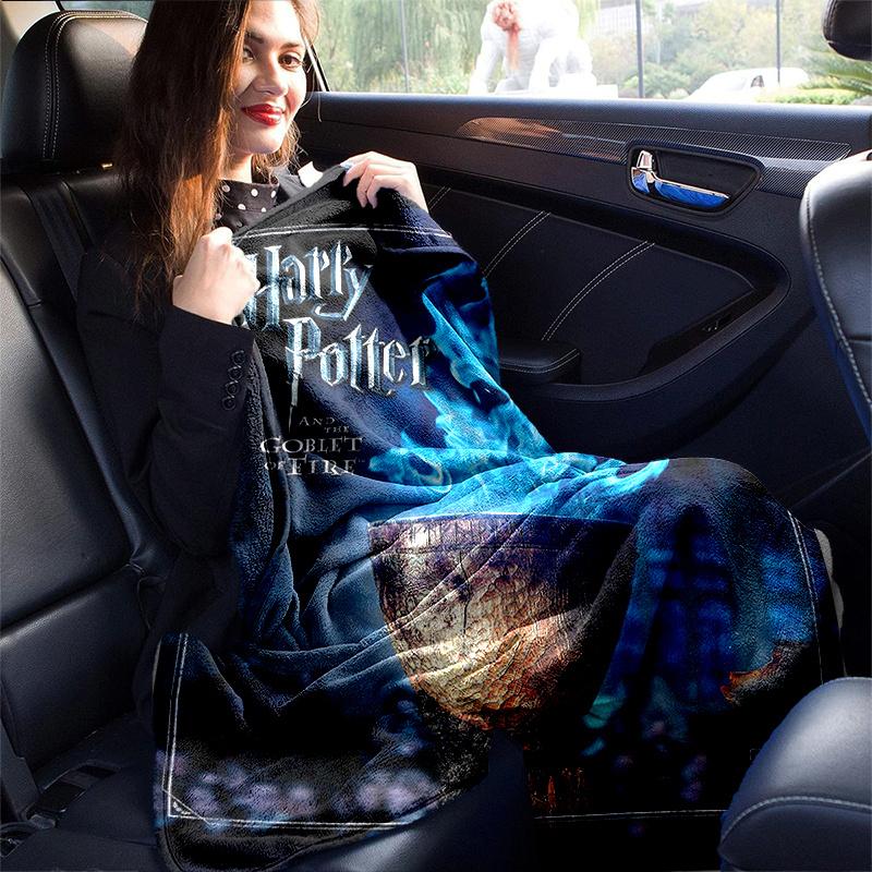 Harry Potter Goblet of Fire Movie Poster PrintPrint Blanket, Soft Blanket For Sofa Office Bed And Travelling Daughter Birthday Gift esj221