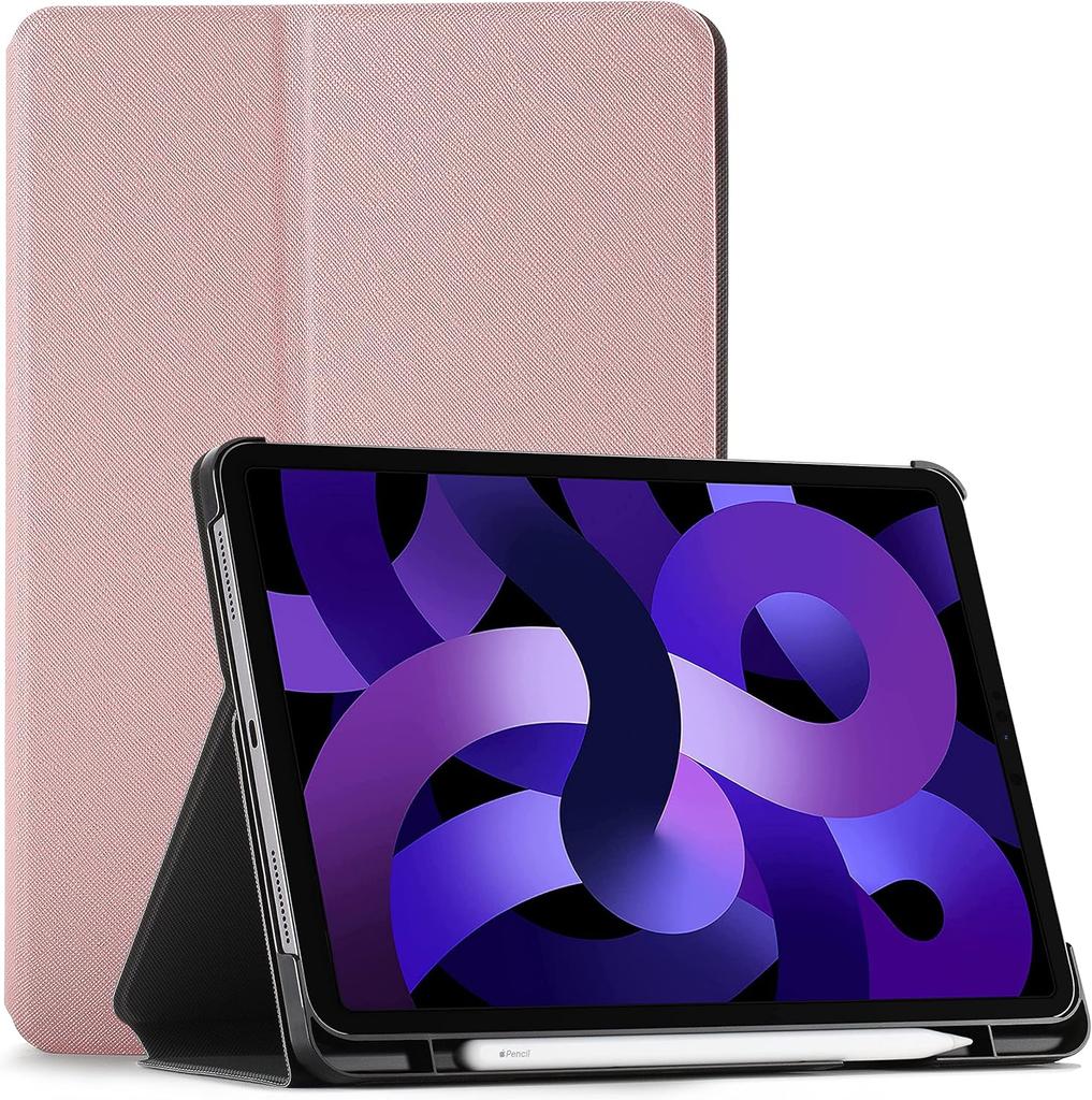 iPad Air 5/2022 4/2021 PRO11 AIR 4 Protective Case with Stand, Pink Pearl