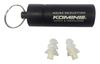 Komine Silicone Motorcycle Noise Reduction Free 1141 Earplugs, Clear, Size, AK-344