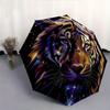 1pc Enchanted Tiger Automatic Opening and Closing Folding - A Good Choice for Gifts, Fashionable and Convenient Umbrella With Cute Cartoon Charac