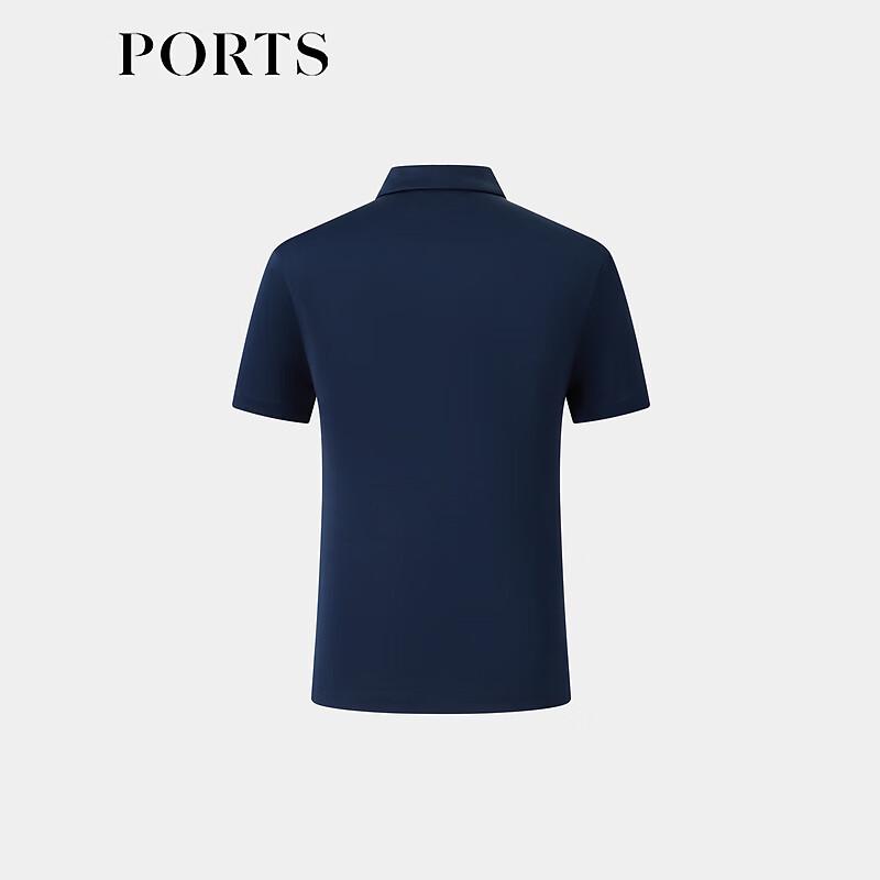 PORTS Men's Washable Silk Blend Polo T-Shirt