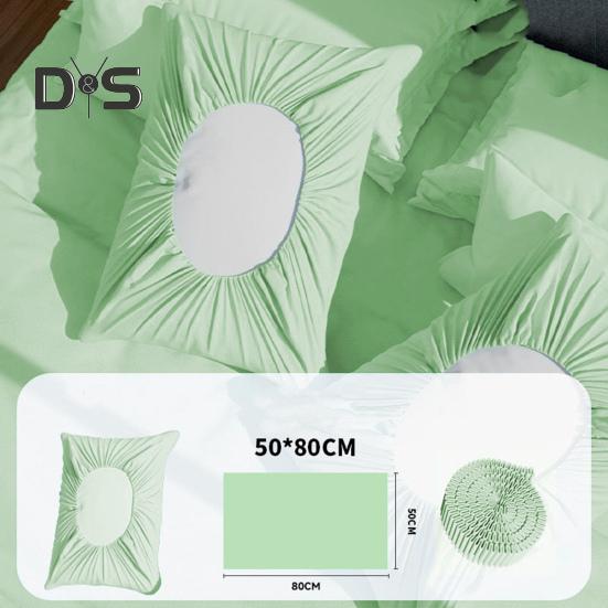 Disposable Pillowcase Solid Color Non-woven Fabric Friction-Free Surface Hair Protection Anti-Wrinkle Pillow Cover Travel Business Trip Hotel Train