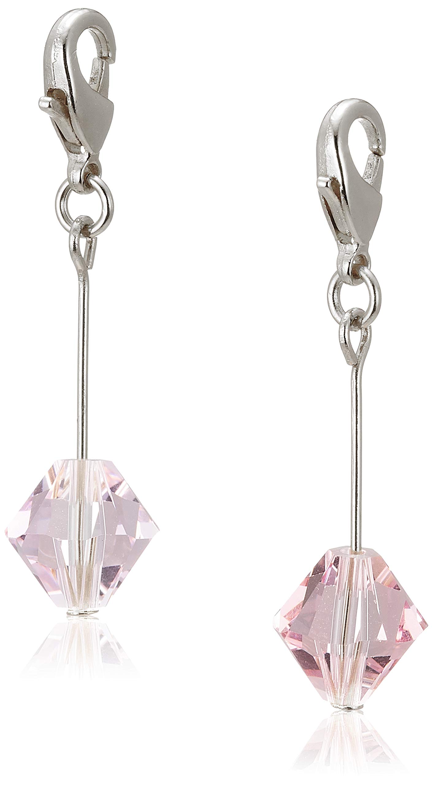 

F-Style Silver Metal Keychain for Women, Rosaline (Pink), Light Rose (Pink), Free Size