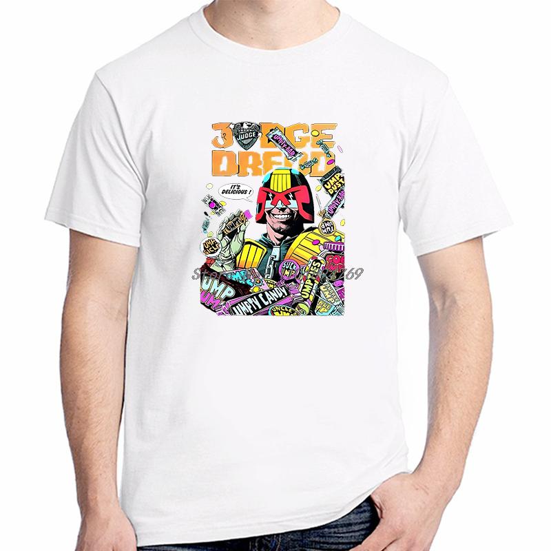 2000ad Tshirt Judge Dredd Its Delicious Classic Graphic T Shirts Summer Fashion Cotton Short Sleeve Tshirt Unisexs Clothes