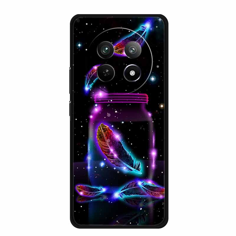 Phone Case For Realme 13 Pro Plus Case Protective Black Silicone Soft Coque For Realme13 Pro Plus Back Cover Case 13Pro Plus Bag