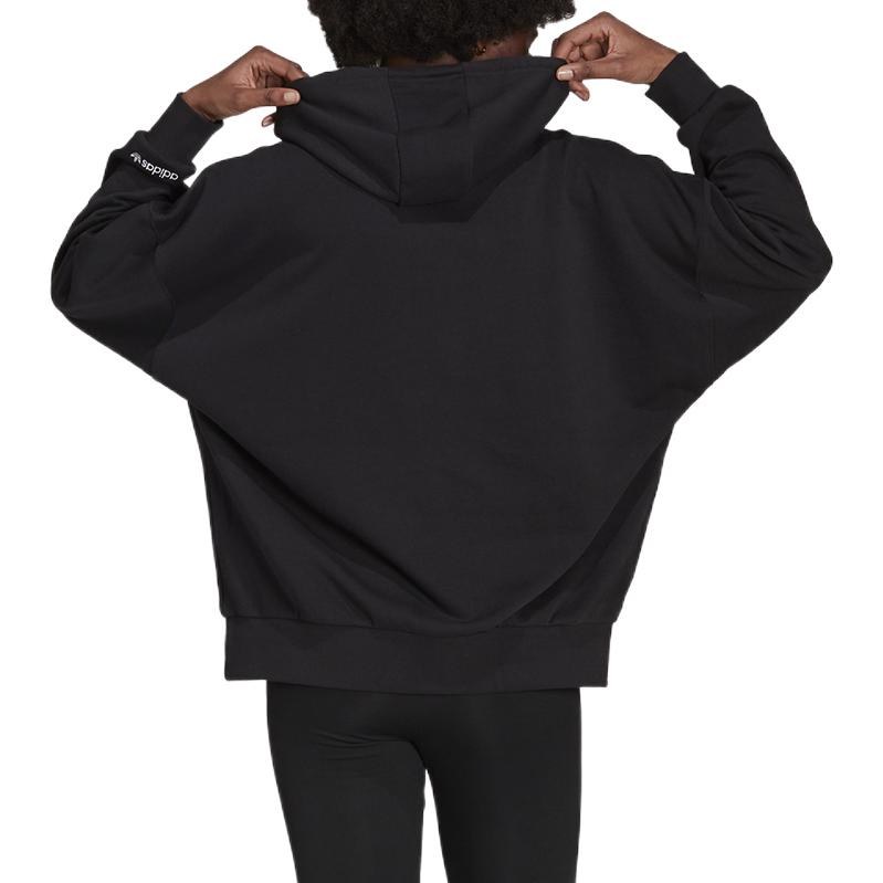 Adidas Originály Adicolor Mikina s potiskem rozbitého loga Dámské mikiny Černá H09308