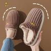 Cotton Slippers, Indoor Household Warm Home Slippers for Women Fleece Thick-soled Anti-slip Slippers