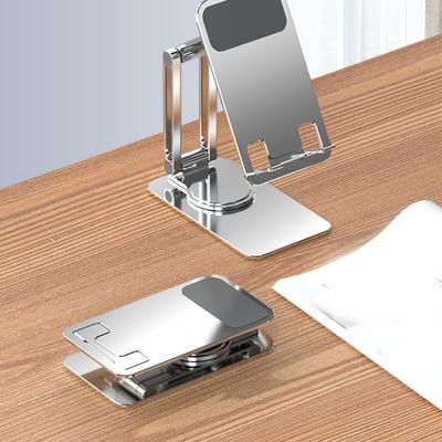 Folding Phone Holder Metal Tabletop Cellphone Bracket Support Shelf
