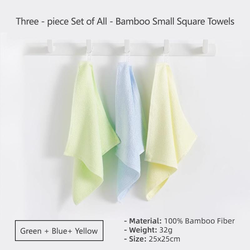

3/6 шт. 25x25 см Маленькое квадратное полотенце Бамбуковое волокно Детский сад Дети Детское подвесное полотенце Маленькая мочалка Кухонные скрабы 25x25cm