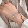 Simple Star Bracelet Metal Link Chain Charm Bracelet Fashion Adjustable Bangles Statement Jewelry for Women Girls
