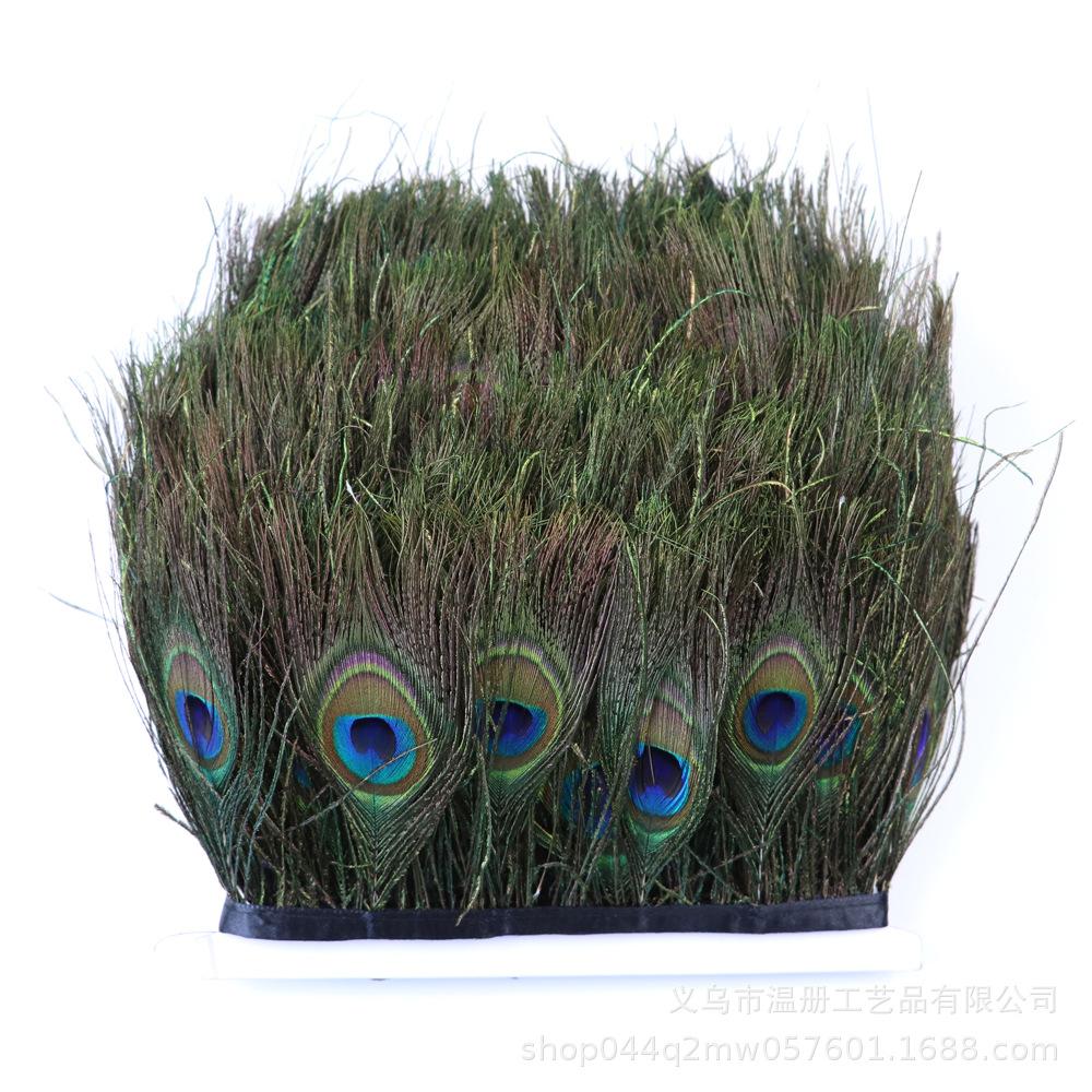 

1M Павлиний Волос Ткань Кромка Одежда Аксессуары Материал Павлиний Синий Кусок Ткани Кромка Павлиний Золотой Кусок Кружевная Отделка Новый