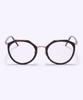 Alloaiweeo [Silverbite] Sbg9603 1824G Margaret Soltex Tortoise Eyeglass Frame Blue Light Lens Selection