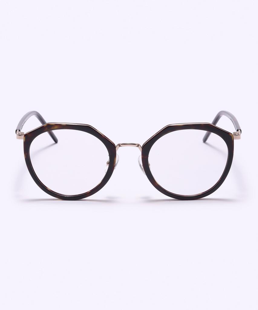 Alloaiweeo [Silverbite] Sbg9603 1824G Margaret Soltex Tortoise Eyeglass Frame Blue Light Lens Selection