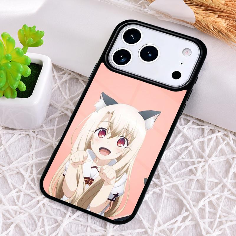 Anime Cat Girl Phone Case for iPhone 17 Air 16 15 11 12 14 13 Pro Max Shockproof Cover