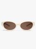Maegkoin Exty 04 Ivory Xt Polarized Goggle-Style Sunglasses (Ivory)