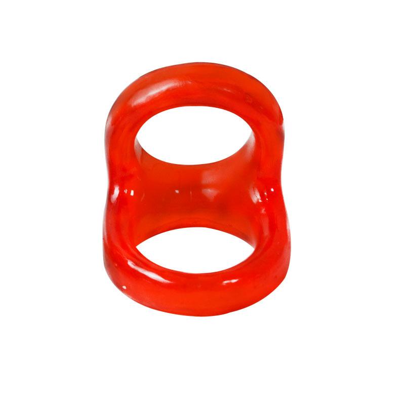 Tpe Men Lock Fine Non-vibrating Double Ring Soft Ring Delay Ejaculation Sex Toys