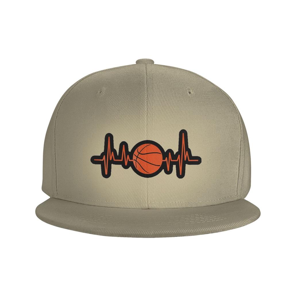 Unisex Orange Basketball Sport Hiphop Heartbeat Baseball Cap Verstellbare Mütze Sandwich Cap Hip Hop Hüte