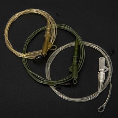 1m 45LB Carp Fishing Leader Abrasion-resistant High Tensile Strength Portable Tough Lightweight Mainline Protection Transparent Strong Fluorocarbon