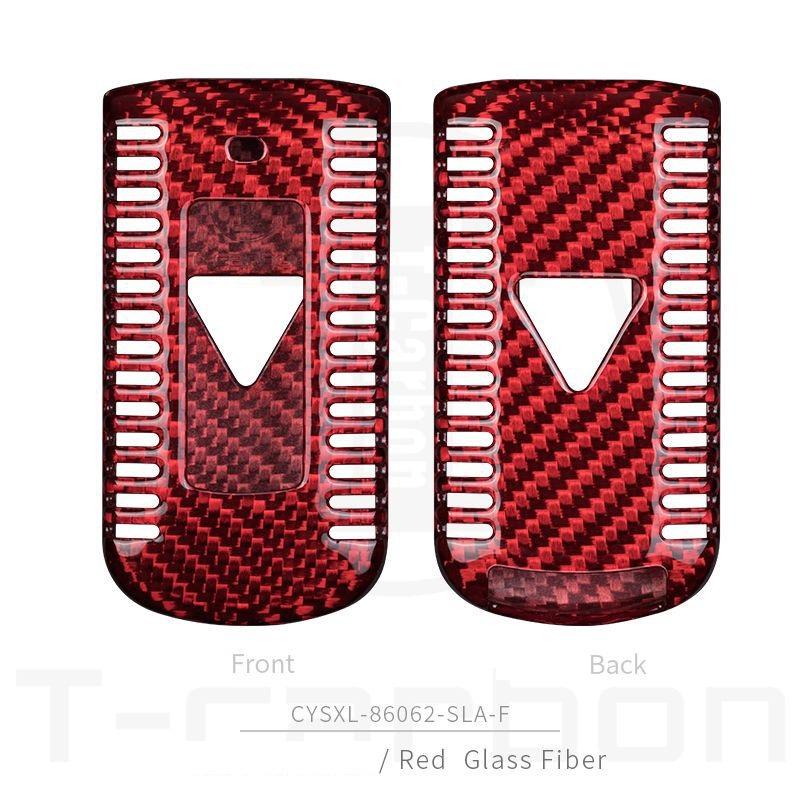 Real Carbon Fiber Car Remote Key Case Key Cover For Mitsubishi Outlander Lancer 10 Pajero Sport EX ASX Colt Grandis L200