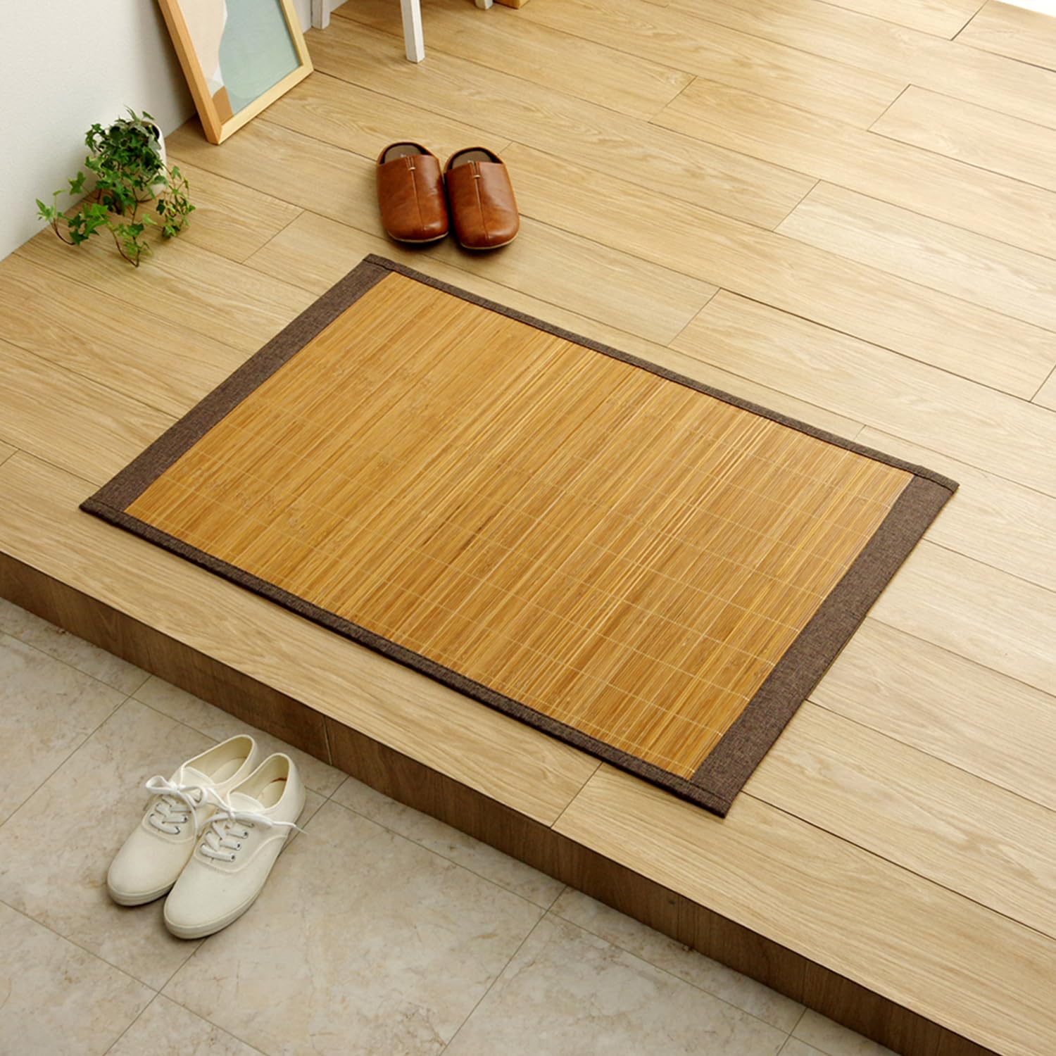 

Ковер из бамбука Ikehiko Коврик для прихожей Прямоугольный однотонный Коричневый 45 x 75 см Прохладный Прохладный Дезодорирующий эффект Антибактериальный эффект обработки Подушка Легкий