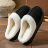 Suede Cotton Slippers Autumn and Winter Thick-soled Velvet Comfortable Home Warmth Half a Pack of Cotton Drag Couple Bedroom Shoes