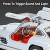 1:24 300SL S400L Car Model Toy Sound Light Pull Back Doors Opened Alloy Diecast Vehicles Models Ornaments Gifts for Kids