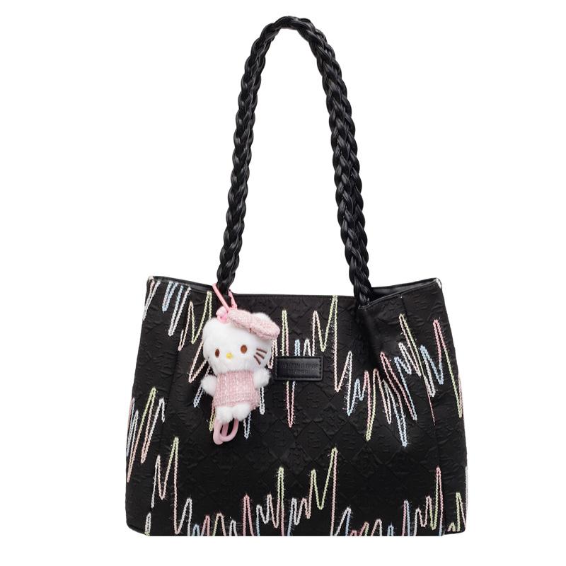 Commuter To Work Canvas Bag Bag Women's New Trendy Summer Shoulder Armpit Bag Casual Large Capacity Tote Bag