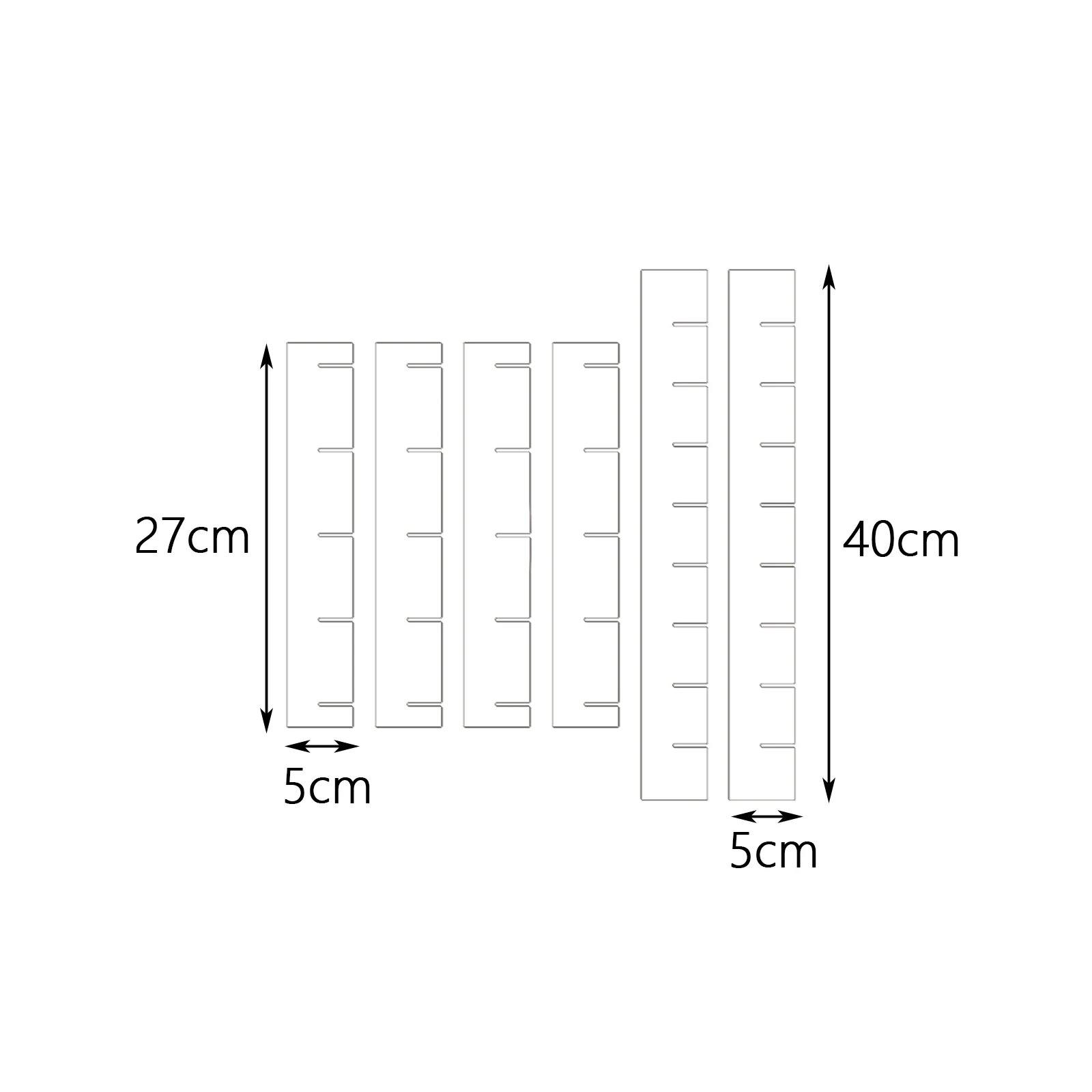 

6pcs Acrylic Drawer Dividers Organizer Clear Plastic Drawer Partition Plexiglass Socks Kitchen Utensils Drawer Storage United States