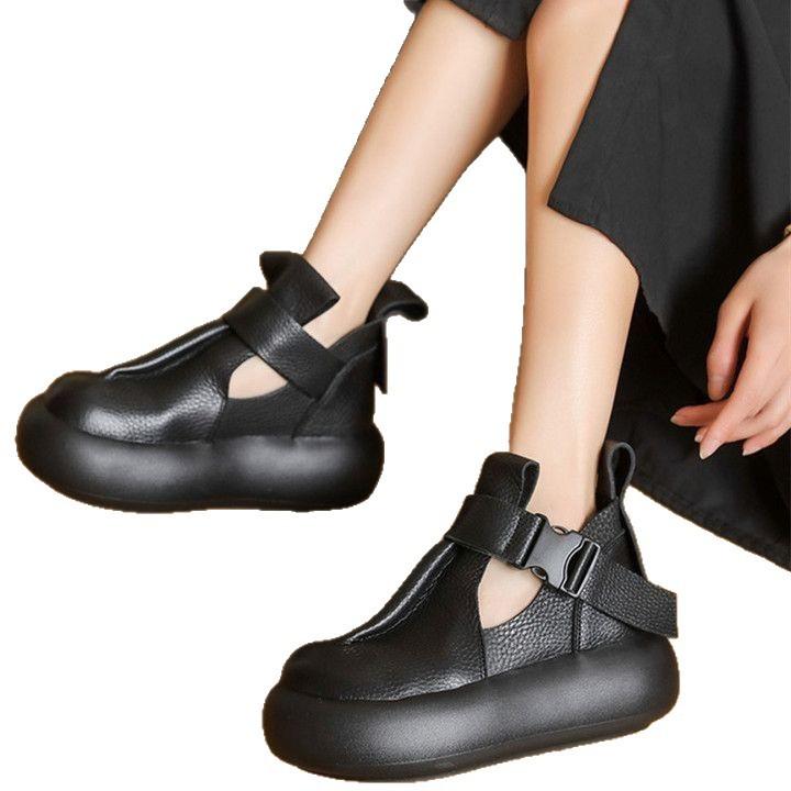 Retro Baotou Roman Shoes Women's 2025 New Light Muffin Juejuezi Women's Shoes Platform High Top Fashion Sandals