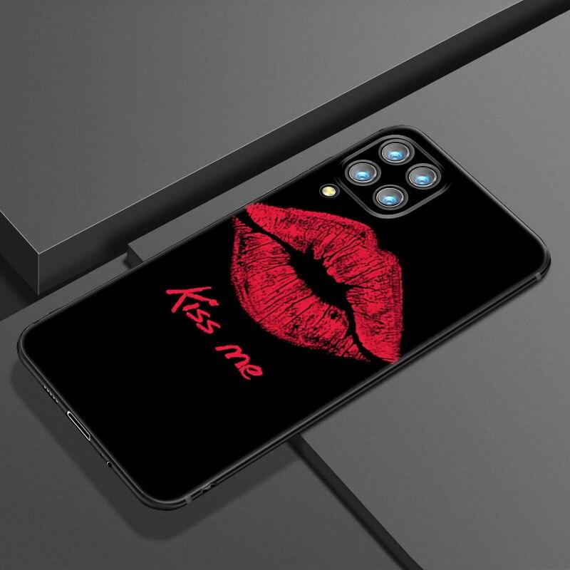 Custodia per telefono Bellezza Labbra Rosse Per Samsung Galaxy A21 A30 A50 A52 S A13 A22 A32 4G A23 A33 A53 A73 5G A12 A31 A51 A70 A71 A72 Cover