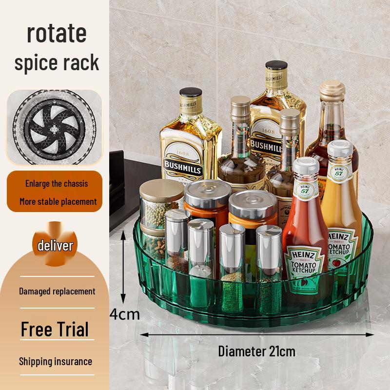 

Розкішна обертова стійка для спецій та коробка для зберігання