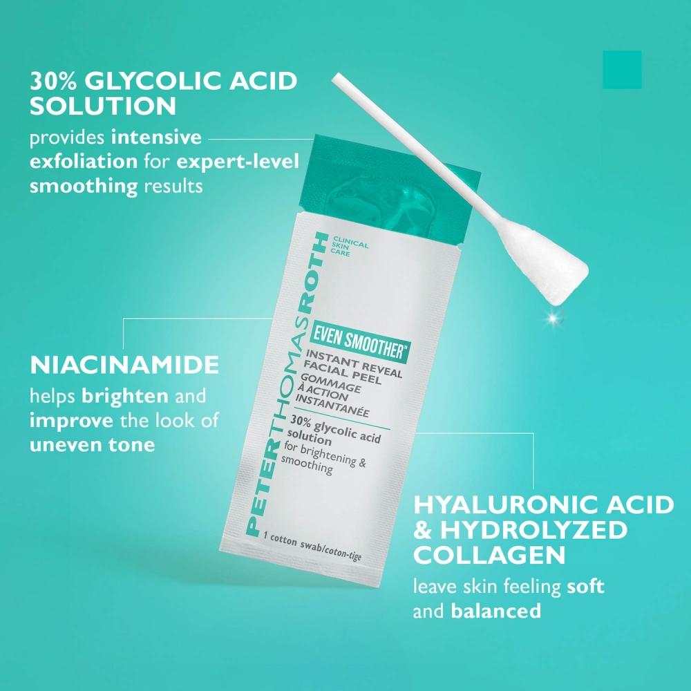 Peter Thomas Roth Even Smoother  Facial Peel Exfoliator Pack Of 8