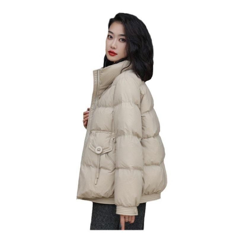 Down Jacket Women's High-end Short Winter New Solid Color Stand-up Collar Versatile Warm Fashion Thin Coat