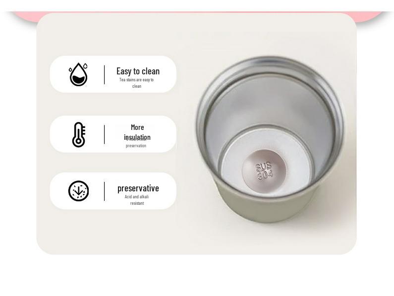 Stainless Steel Insulated Travel Mug - Portable Minimalist Design, Perfect Gift for Students