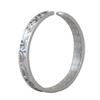 Vintage Textured Irregular Spiral Cuff Bracelet Unisex Plated Adjustable Wristband Daily Wear