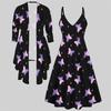 3D  Printed  Set Dress Coat ,  Double Color Combination with Simple Design  Fashion Print,suitable for Various Scene Fashion Styles