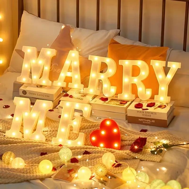 Happy Birthday Light-Up Letter Sign: Surprise Party Decoration for Girls