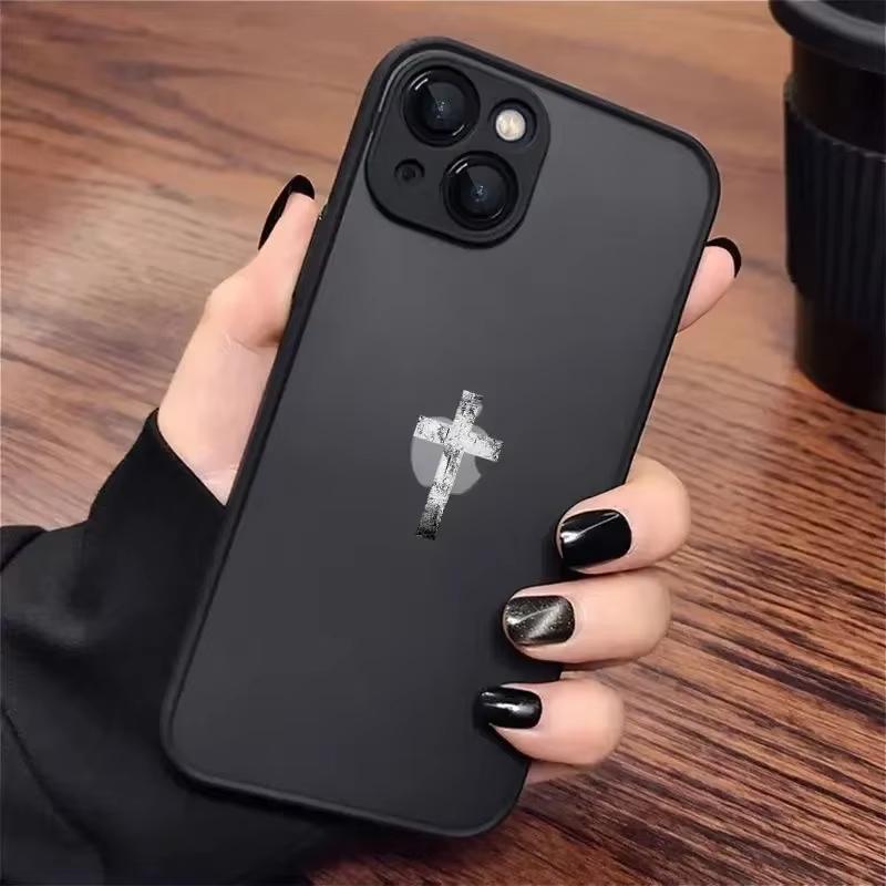 Christliches Jesus Kreuz Handyhülle Für iPhone 16 15 14 13 12 11 Pro Max X XR XS 8 7 Plus Mini SE 2020 2022 Funda Bibel