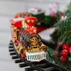 Weihnachtsbaumspitzen Elektrisch betriebene bewegliche Weihnachtsmannschlitten Zug Spielzeug Realistische Soundeffekte Weihnachtsbaum Dekoration für Kinder Spielzeug
