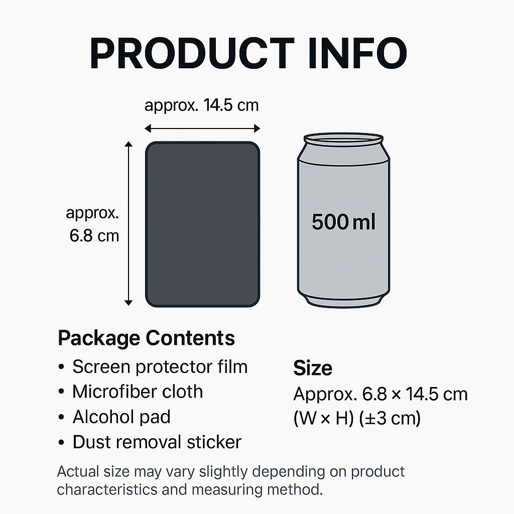 Made In Korea Daiso iPhone 13 Pro Privacy Screen Protecto