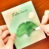 30Sheets Green Leaves Memo Pads Simple Scrapbooking Sticker School Supplies Post Sticky Notes Office Stationery