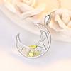 Lovers Gift Letters Love For Women Men Copper Sun Moon Pendant Fashion Jewelry Couple Necklace