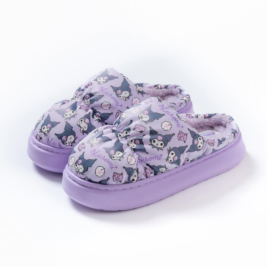 Printed children's cotton slippers, autumn and winter thickened, warm, plush cotton slippers, non-slip cotton shoes2026New Spring
