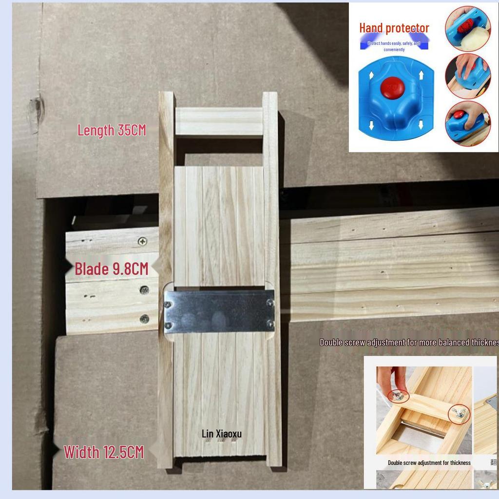 Verstellbare Massivholzreibe & Hobel für Kartoffeln und Radieschen