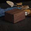 Black Walnut Flip-Top Light Luxury Storage Box for Jewelry, Antiques, or Stationery