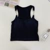 Wear Sleeveless Short Black Halter Tank Top Female Summer Spice Girl Chic Design Slim-fit Base Top