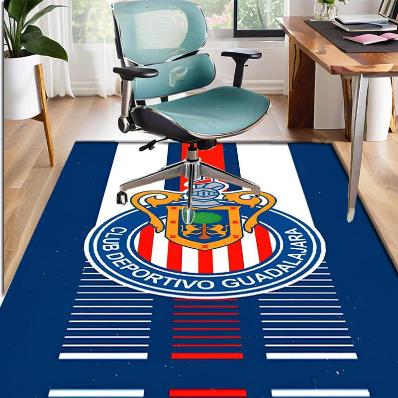 Club Deportivo Guadalajara Pattern Rug, Indoor/Outdoor Mat, for Picnic, Gameroom, Bedroom, Office, Living Room, Home Decor Carpet, Birthday Gift