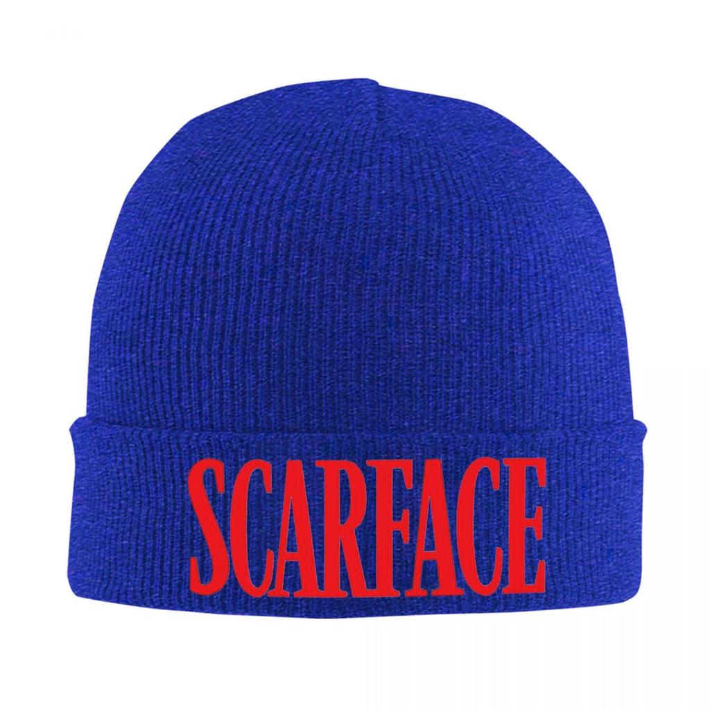 Scarface Logo Warm Knitted Cap Hip Hop Bonnet Hat Autumn Winter Outdoor Beanies Hats for Unisex Women Adult